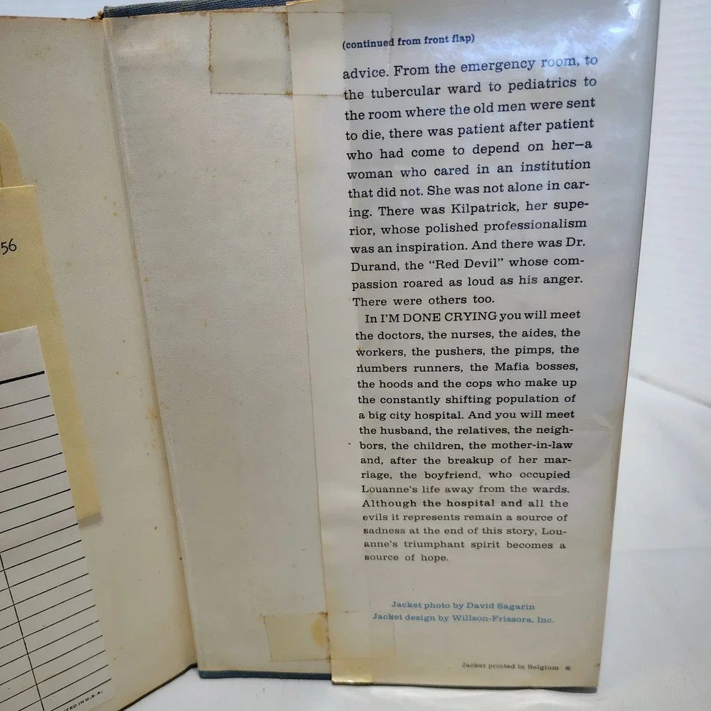 Im Done Crying Louanne Ferris as told to Beth Day‎ 1969 Hardcover First Printing
